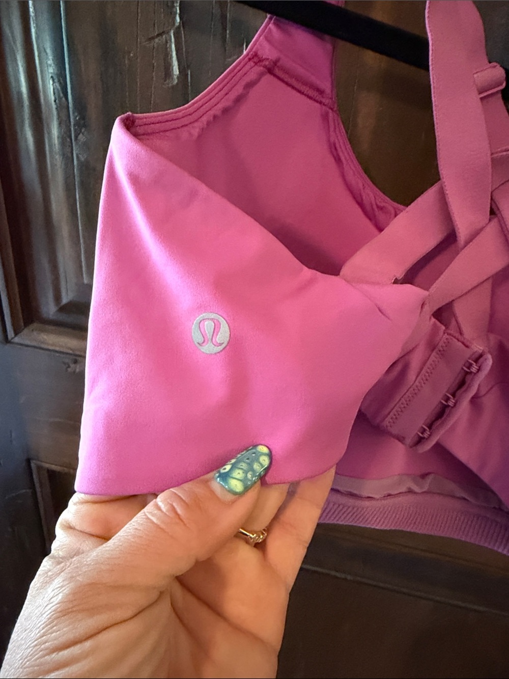 lululemon athletica Bright Pink Crisscross Sports Bra - Picture 3 of 4